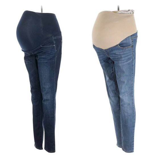 Jessica Simpson Denim - Jessica Simpson 2 pcs Maternity Secret Belly Fit Skinny Leg Jeggings Dark Wash M